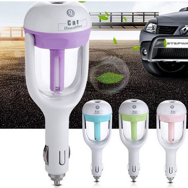 

car air humidifier fresh refreshing fragrance vehicular essentialh diffuser oil ultrasonic humidifier aroma mist diffuser 4 colors hha90