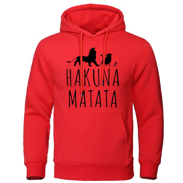 

men's hoodies 2020 autumn man clothing hakuna matata fashion letter printed casual male sweatshirts harajuku brand pullover, Black