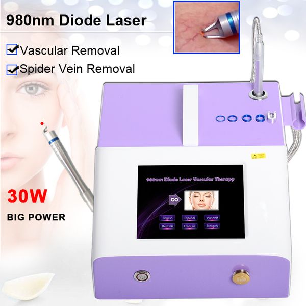 

portable 980nm spider vein removal machine diode laser red blood vessles therapy laser vascular removal machine