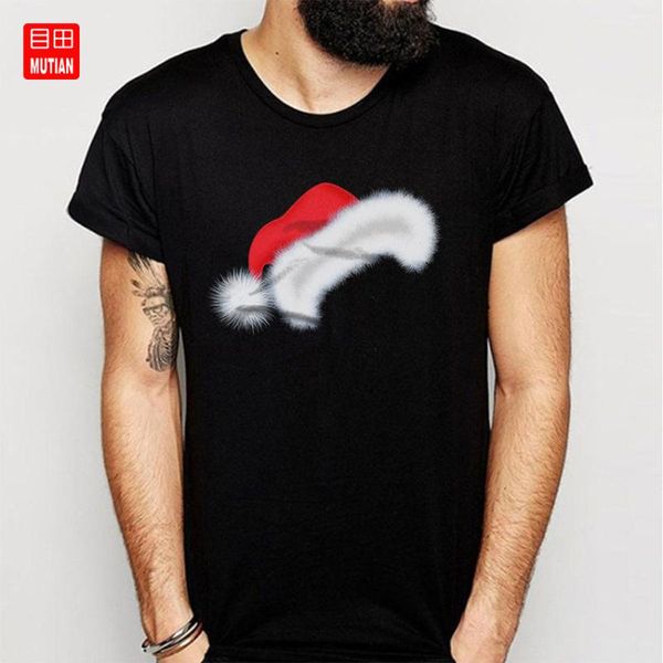 

santa hat t shirt, White;black