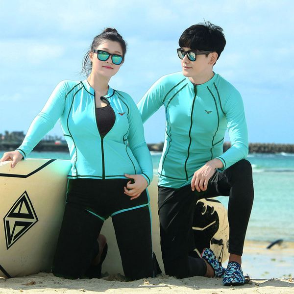 

5pcs/set women's plus size solid upf 50+ swim shirt trunks leggings active rashguard bottoms couples bathing surf suits 5xl