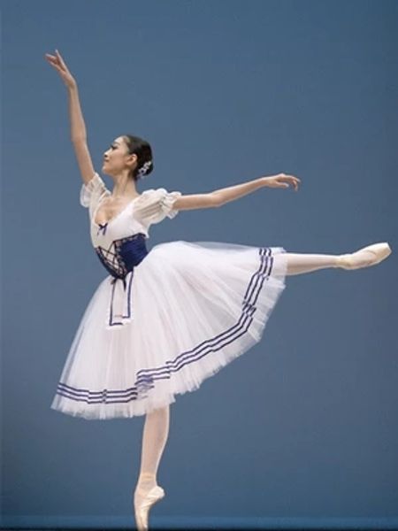 

classical puff sleeve long tutu ballet costume royal blue ballet leotards for women ballerina clothes girls ballerina dress kids, Black;red