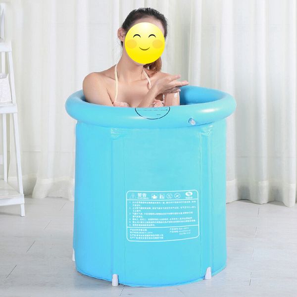 

portable foldable plastic bathtub trays thickened inflatable bathtub home single spa massage pool sturdy bathing bucket
