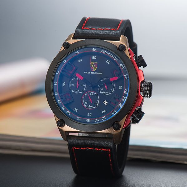

3a 2020 luxury small needle all go quartz watch automatic dating fashion men and women leather dating sports quartz clock men watch, Slivery;brown