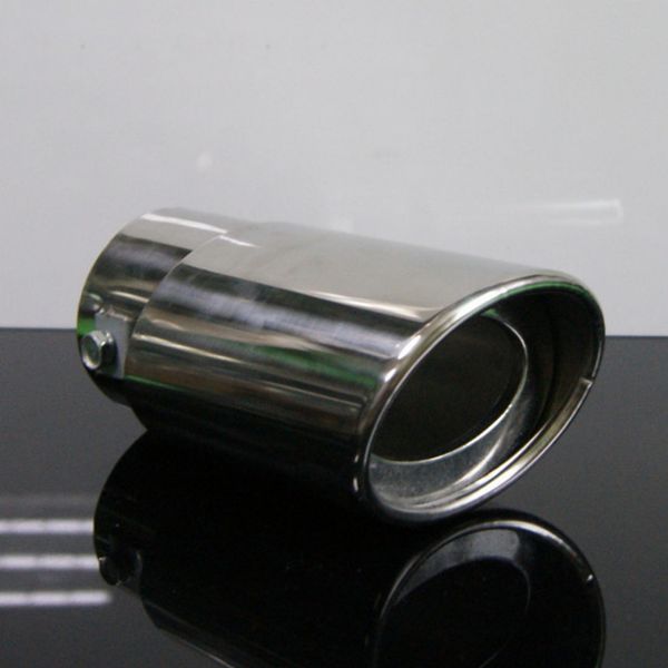 

universal car exhaust tip stainless steel chrome trim modified car tail throat liner exhaust system silver