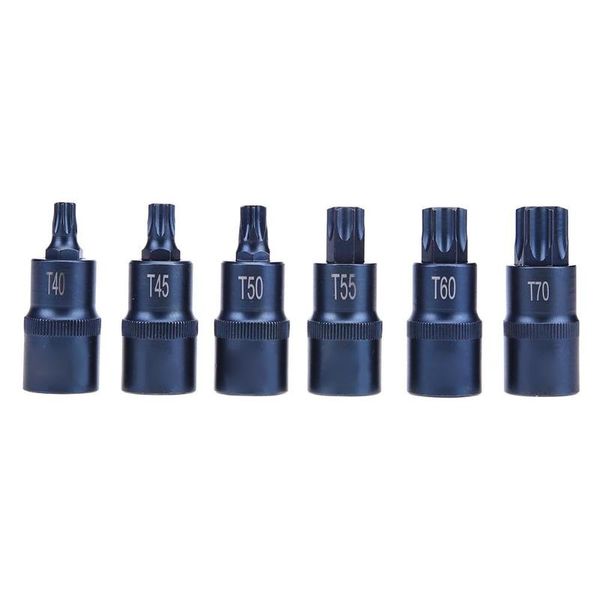 

1pc torx screwdriver bit 1/2" socket bits adapter t40 t45 t50 t55 t60 drive socket hand tool