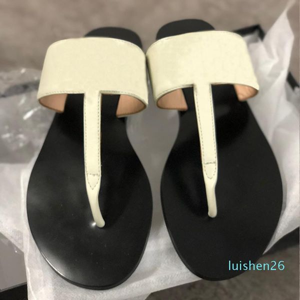 

luxury designer slides women flip flops leather women sandal with double metal black white brown slippers summer beach sandals at26
