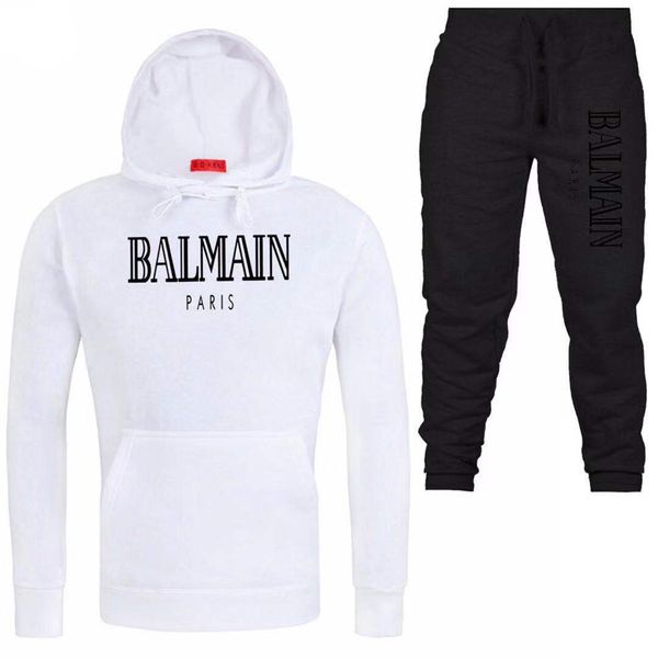 

мужские designerstracksuits спортивная толстовки свитера весна осень повседневная g4 unisex brands balmain спортивная одежда комплекты out, Gray