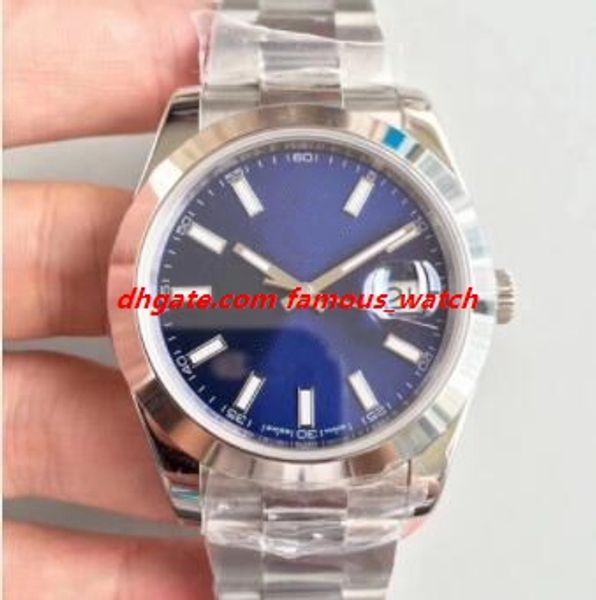 

new version men wristwatch 41mm 126300 126303 126301 automatic stainless steel bracelet luxury men watch ing, Slivery;brown