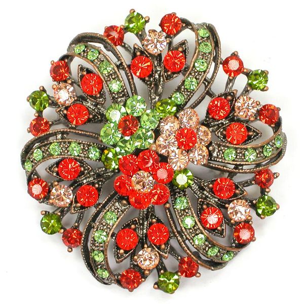 

colorful flower brooches wedding jewelry bijouterie corsage dress coat accessories c102162, Gray