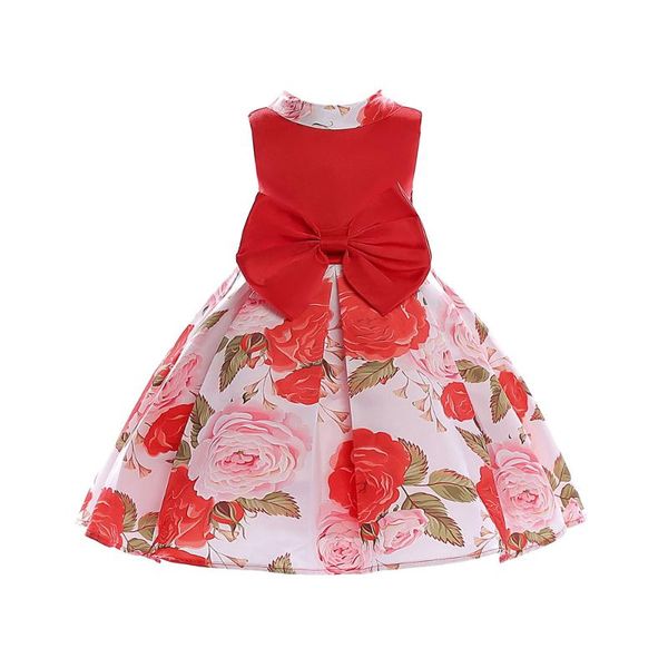 

telotuny малышей детская одежда baby girl bowknot свадьба невесты pageant принцессы платье 2020 детская одежда set девочки одежда, Red;yellow