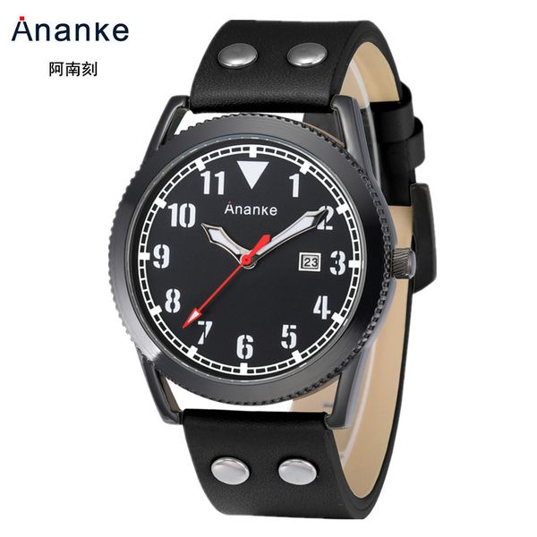 

популярные новый стиль хронос мужские часы японский движение кварцевые часы мужчины, Slivery;brown