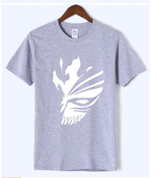 

новое прибытие аниме bleach kurosaki ichigo hip hop men t shirt 2018. лето мужчины футболки 100% хлопок harajuku с коротким рукавом футболки, White;black