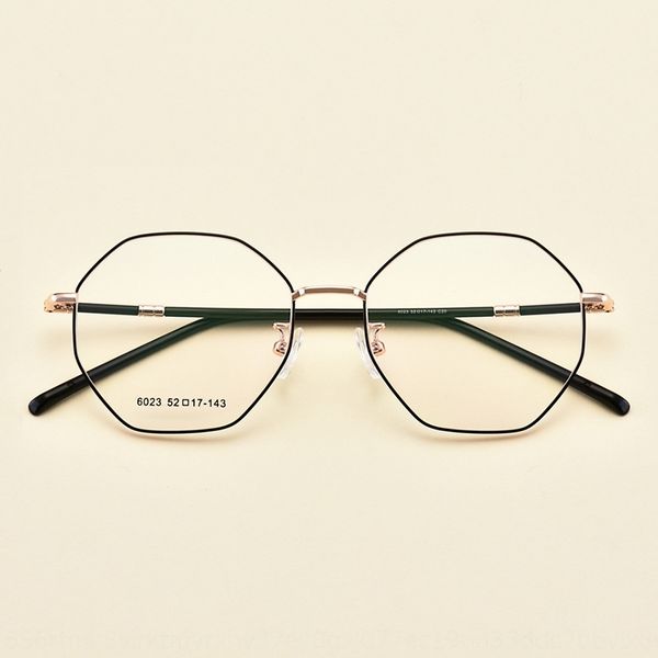 

plain with myopia metal full polygon plain with myopia glasses glasses metal full frame polygon frame, Silver