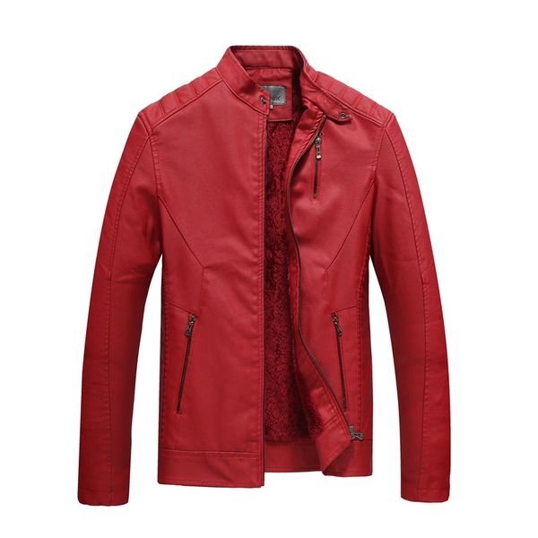 

autumn and winter men fur coats motorcycle jackets thickening warm outerwear windbreaker plus size clothing xl xxl xxxl red grey, Black;brown