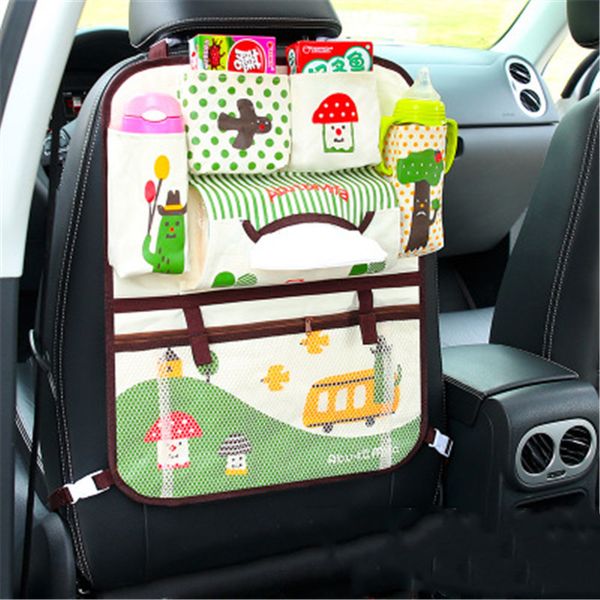 

cartoon car seat back storage hang bag organizer car-styling baby product stowing tidying cartoon car seatback orgnizer