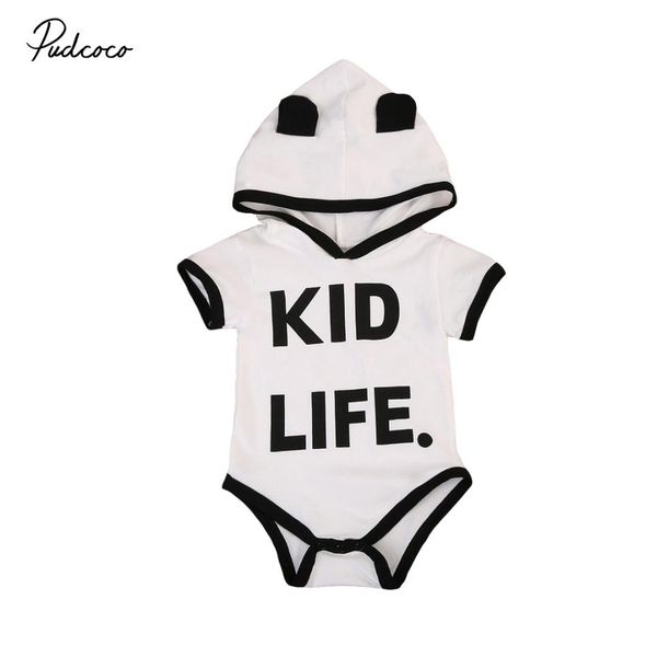 

newborn kid baby boys одежда для девочек боди с капюшоном kid life белый, Blue