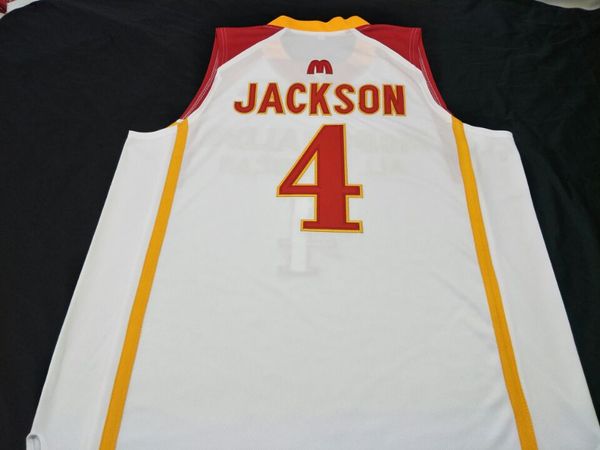 mulheres costume Homens Jovens Rare MCDONALD S ALL AMERICAN # 4 Jackson College Basketball Jersey tamanho S-4XL ou personalizado qualquer nome ou número de camisa