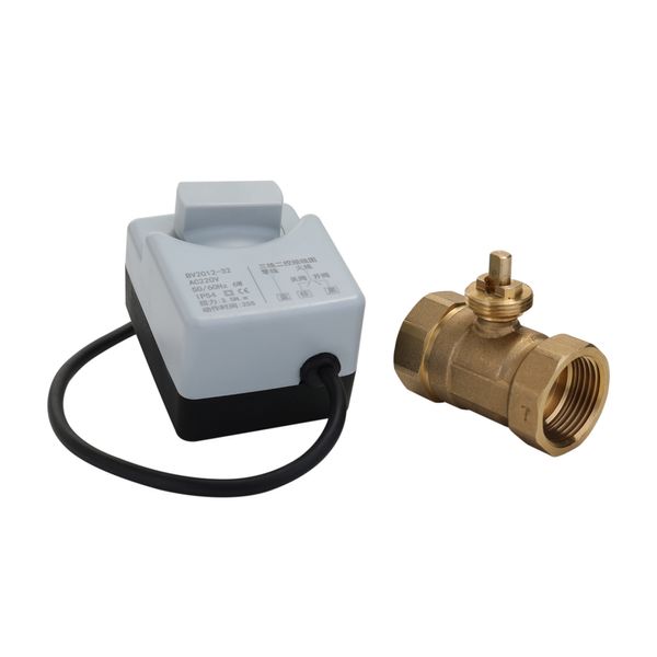 

ac220v dn15 dn20 dn25 2 way 3 wires brass motorized ball valve electric actuato with manual switch