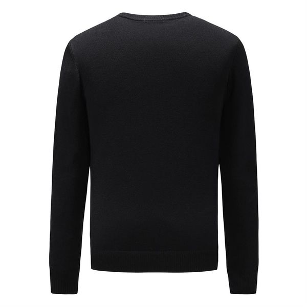 

new 2020 men's high-end design sweater pullover brand men's sweater knitwear long-sleeved design sweater winter men's wear -6, White;black