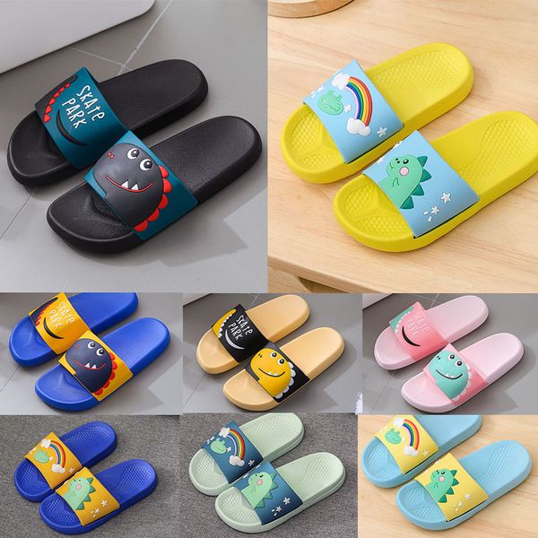 

women men sandals girls cartoon slippers boys black pink blue yellow green red children anti slip pvc flip flops designer shoes