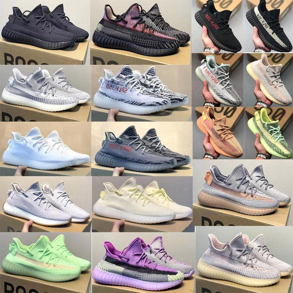 

with box kanye west yeezy yeezys yezzy clay v2 boost 350 hyperspace static reflective mens womens running shoes 2024565#