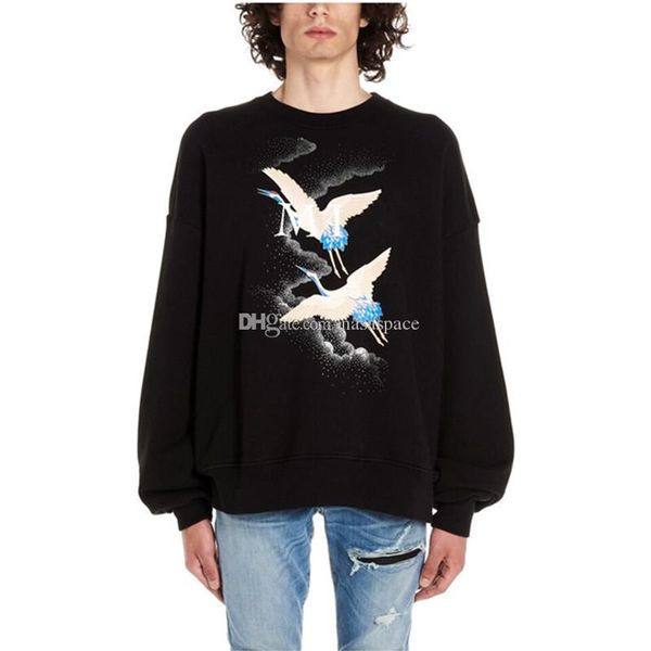 

famous brand mens designer hoodies luxury hoodies hip hop fashion men women pullover sweatshirt long sleeved size s-xl, Black