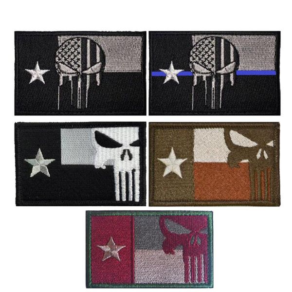 

us texas flag tactical badge morale patches hook & loop 3d embroidery army badges sew on patch 081
