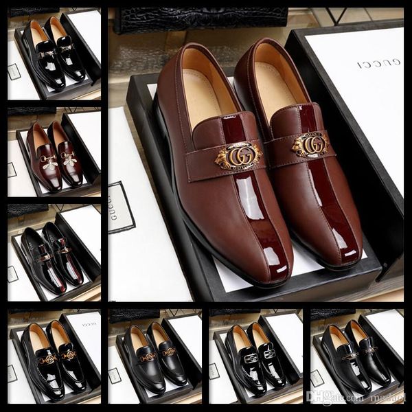 

20mc men shoes spring summer formal genuine leather business casual shoes men dress office luxury shoes male breathable oxfords llllc, Black