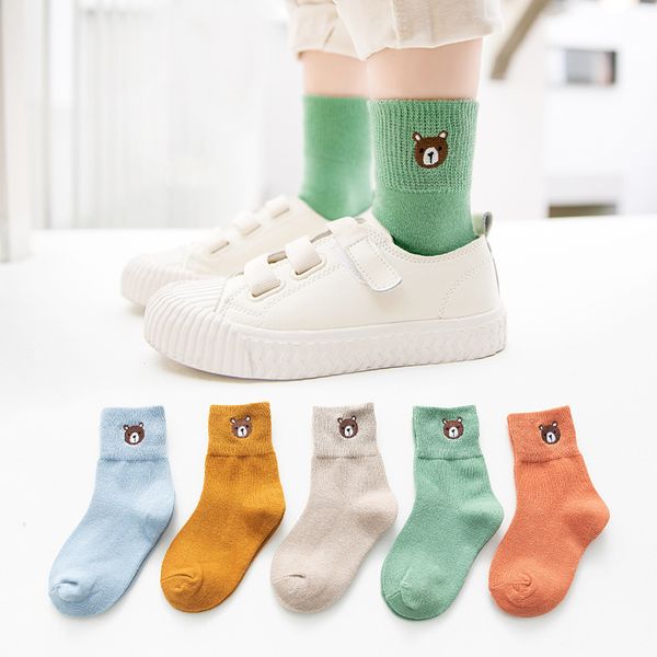 

5 pcs/lot baby boy girl cotton socks number 15 infant sock patchwork hose for kids causal boys fashion newborn socks, Pink;yellow