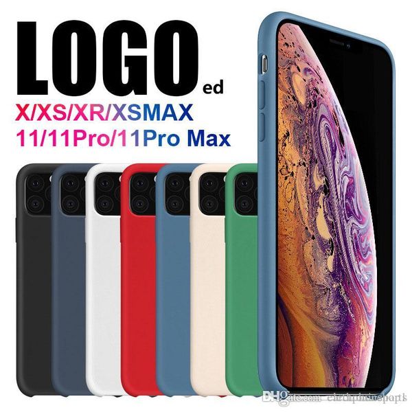 

promotion 50p hight quality luxury liquid silicone gel case for iphone 11 pro 11pro max 2019 back phone protective cover cases