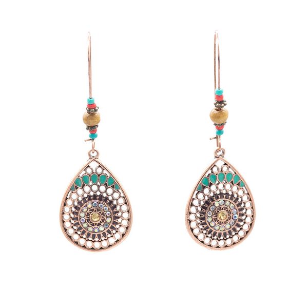 

6 pcs/lot luckyshine alloy bohemian style for women long dangle earrings retro tassel fashion eerrings, Silver