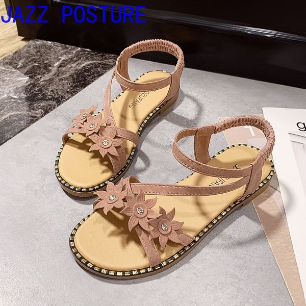 

2020 new women's summer shoes, soft leather sandals, fashionable women's shoes in boho style q478 s04, Black