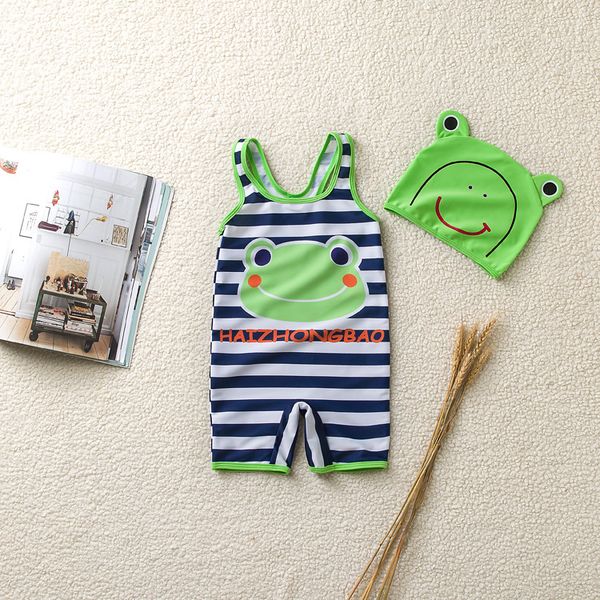

ins genuine frog one-piece childrens swimsuit boys swimsuit cartoon boys and baby infant bubble spring swimsuit sale