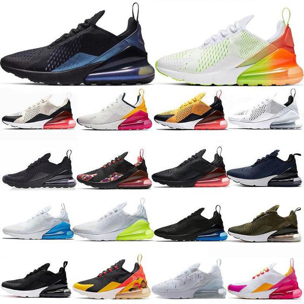 

women men running shoes summer gradients triple black white volt orange mens trainers air cushion sport sneakers