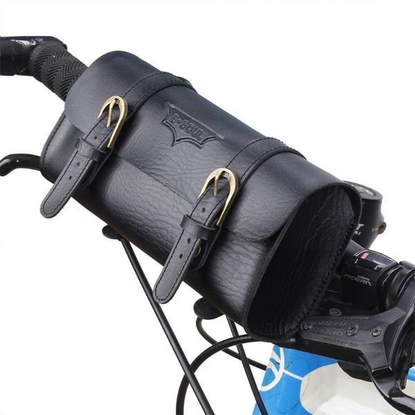 

phone pouch riding vintage supplies cycling waistbag outdoor front pannier retro handle mount bike saddle bag pu leather bicycle