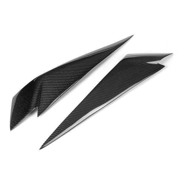 

1pair carbon fiber headlight eyebrows cover eyelids trim for x1 e84 2009-2014 car styling for front headlight