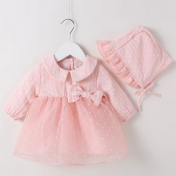 

2020 новая весна принцесса новорожденного платье детская одежда хлопок и лен, Red;yellow