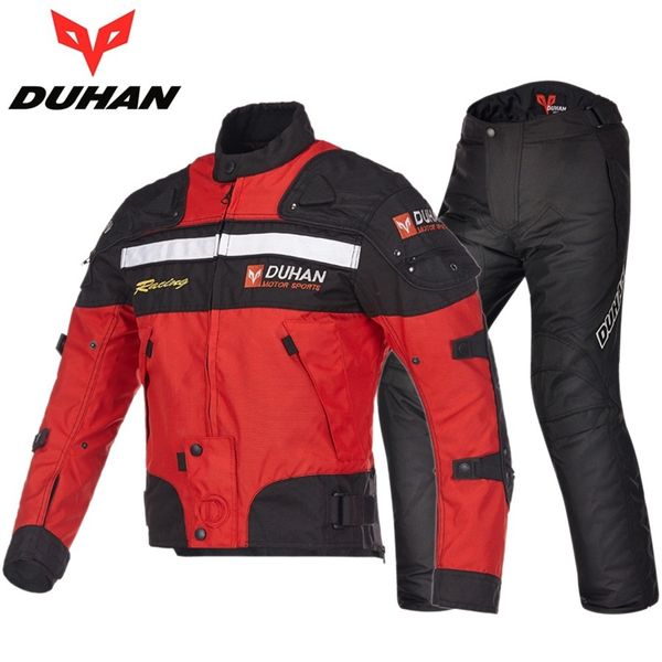 

1set winter motorbike textile suit windproof warm off-road motocross oxford body armor motorcycle jacket and pants