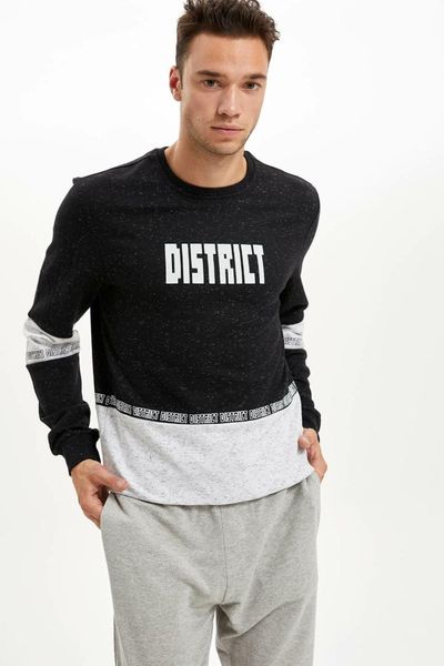 

defacto man sweat shirt-l1906az19au, Black
