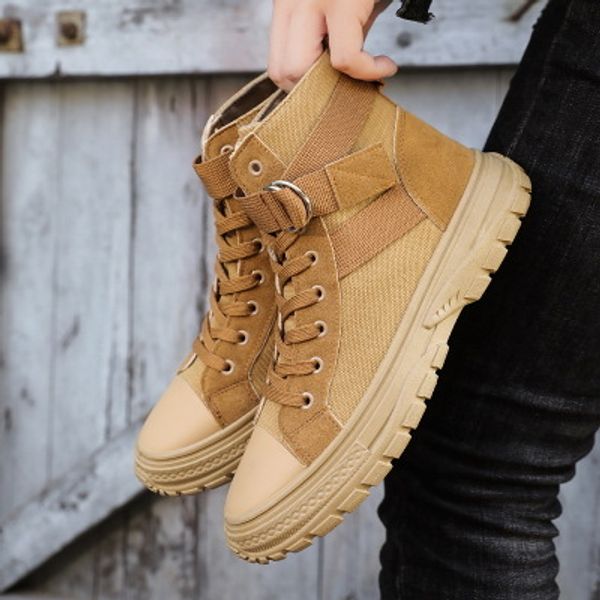 

yrrfuot men's winter keep warm work boots outdoor non-slip cotton shoes comfortable fashion winter snow boots zapatos, Black