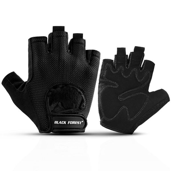 

fitness outdoor men and women sports breathable non-slip fitness weightlifting half finger bicycle riding gloves