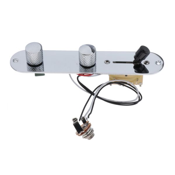 

guitar pre-wired control plate tone 3 way one plate control circuit for