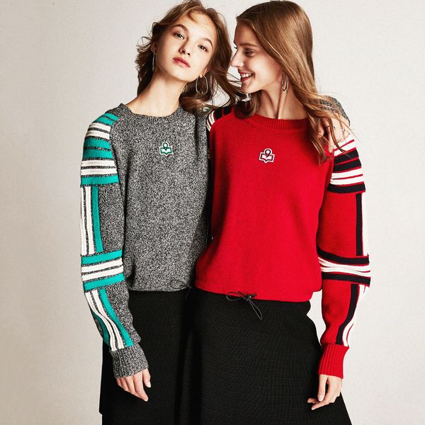 YASS 009 Donne Designer ricamato Maglieria Jumper