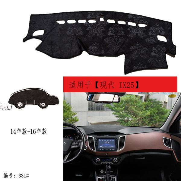 

tommia for ix25 14-16 dashboard pad cover dash mat anti-sun velvet instrument