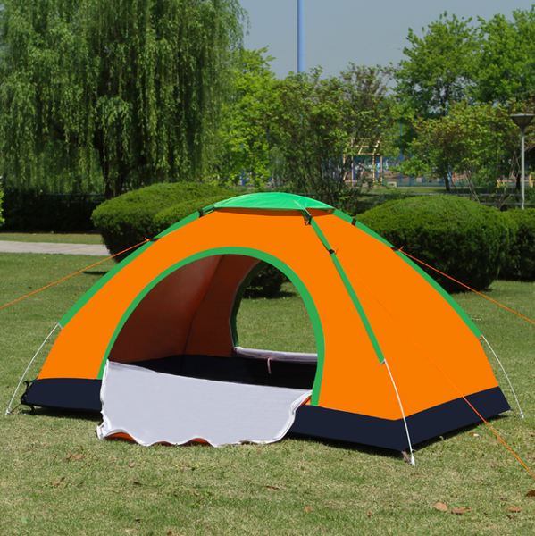 

outdoor automatic rainproof outdoor camping tent sunscreen family set tent 3-4people double door