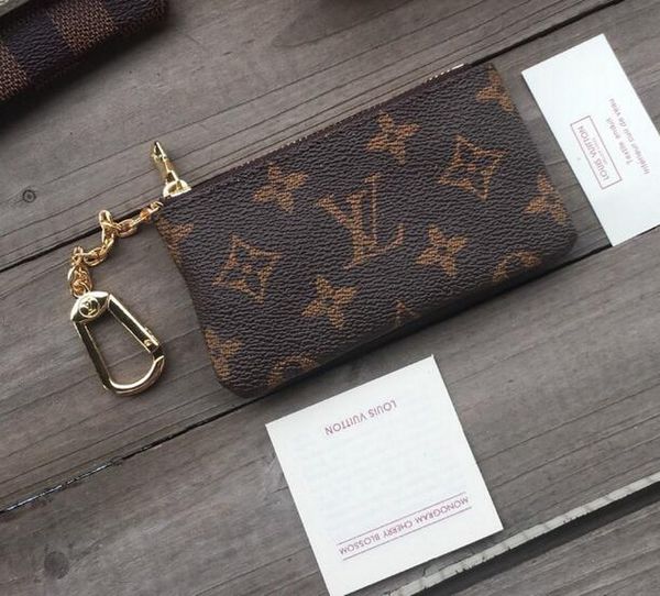 

4 цвет ключ сумка кожа держит высокое качество известный классический дизайнер женщин брелок портмоне небольшой кожаный ключ кошельки 02, Red;black