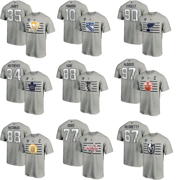 

2020 nhl all-star game mcdavid binnington o'reilly pastrnak панарин barzal маккиннон pacioretty жарри kane matthews имя номер t-shirt, White;black