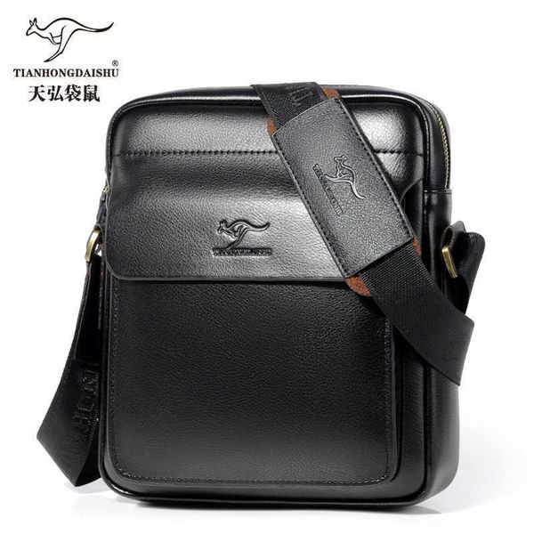 black leather messenger bag mens