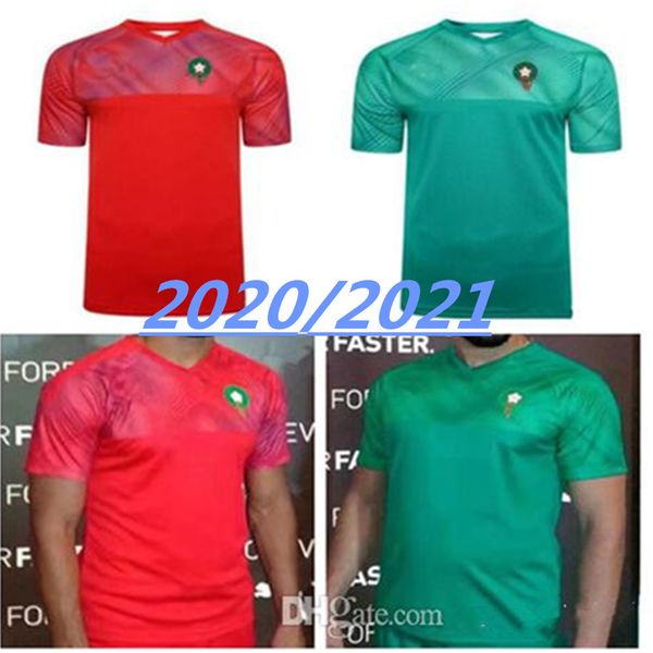 

new 2019 2020 morocco soccer jerseys home away 19 20 maillot de foot ziyech boufal fajr munir ait bennasser amrabat football shirts, Black;yellow